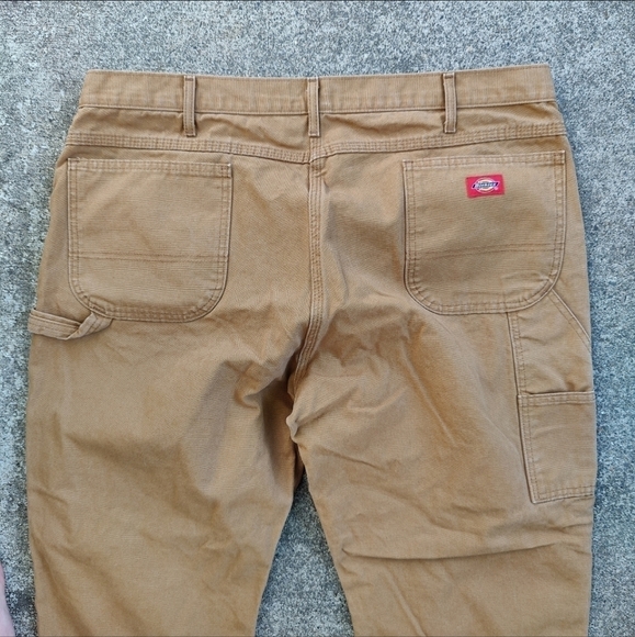 Dickies Utility Pants Workwear Chore Rancher Carpenter Jeans Tan Brown 42x30 - Picture 11 of 12